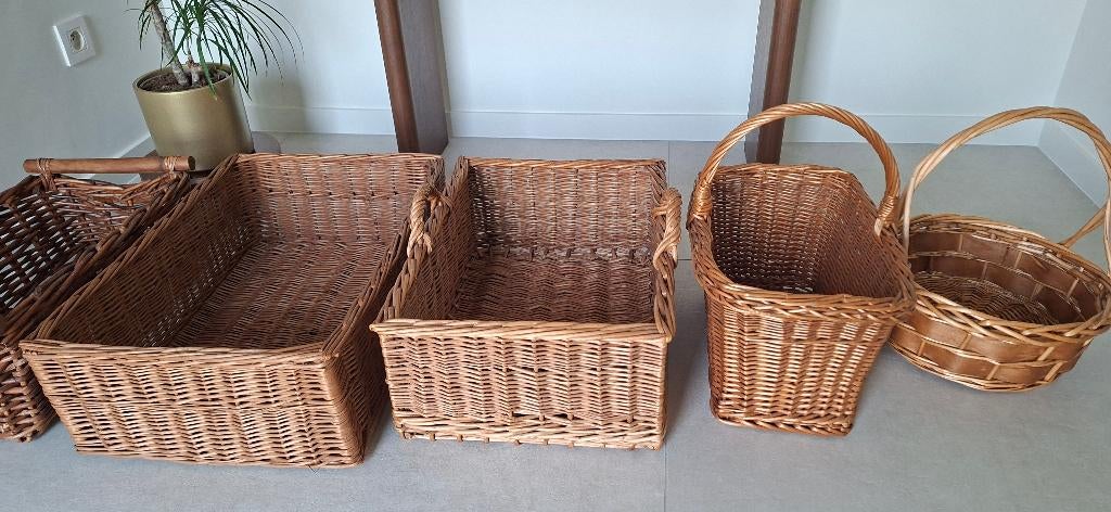 Rieten manden vanaf 9 euro, Ophalen, Mand, Zo goed als nieuw, Riet