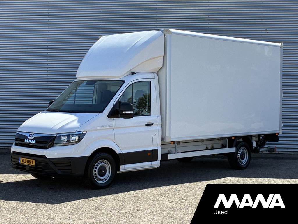 MAN TGE 35 2.0 L4 Bakwagen Automaat 750kg laadklep Cruise Ca, Auto's, Stof, Gebruikt, 4 cilinders, Wit