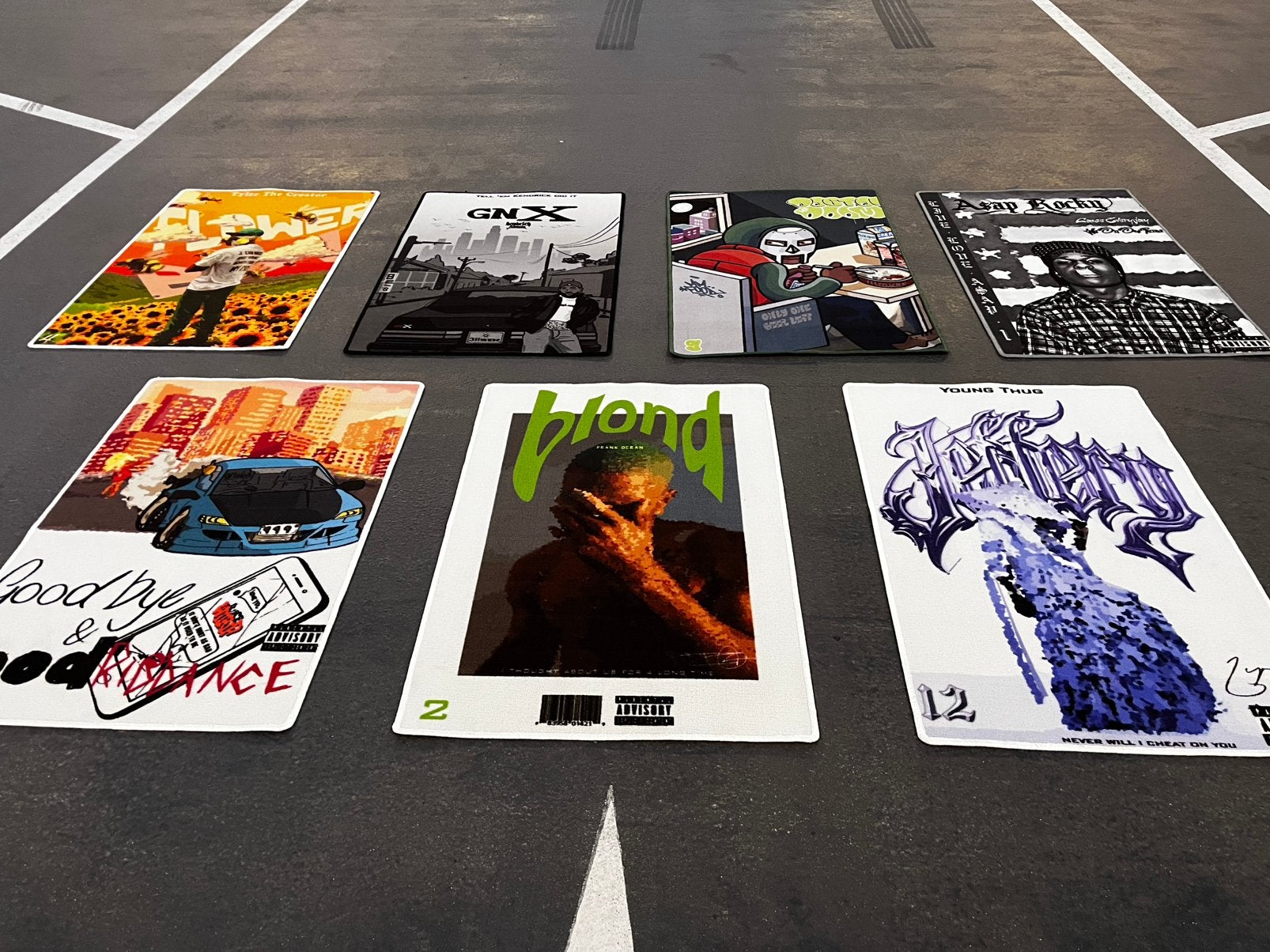 Hiphop vloerkleden 80x120 | Frank Ocean, Tyler, Kendrick, 100 tot 150 cm, Vintage, Nieuw, Rechthoekig