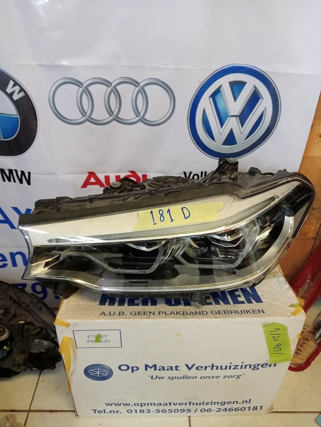BMW 5 SERIE G30 G31 adaptieve LED koplamp links 8499121-03, Auto-onderdelen, Gebruikt, -, -, Ophalen of Verzenden