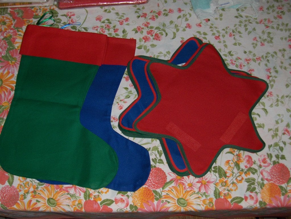 3 bottes et 9 étoiles en tissu aïda., Ophalen of Verzenden, Nieuw