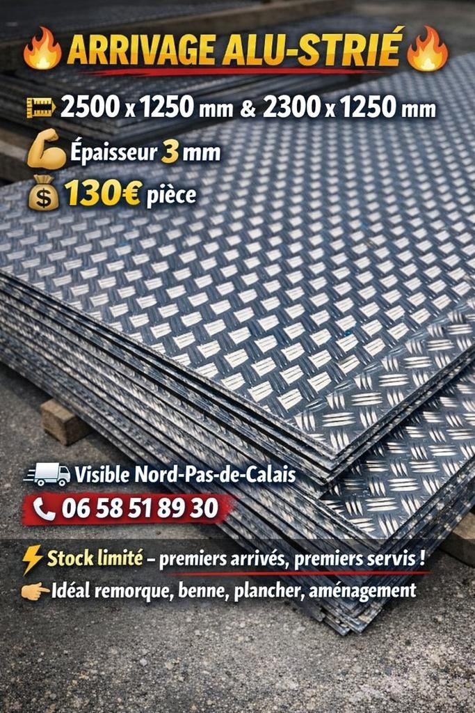 ARRIVAGE ALU-STRIÉ