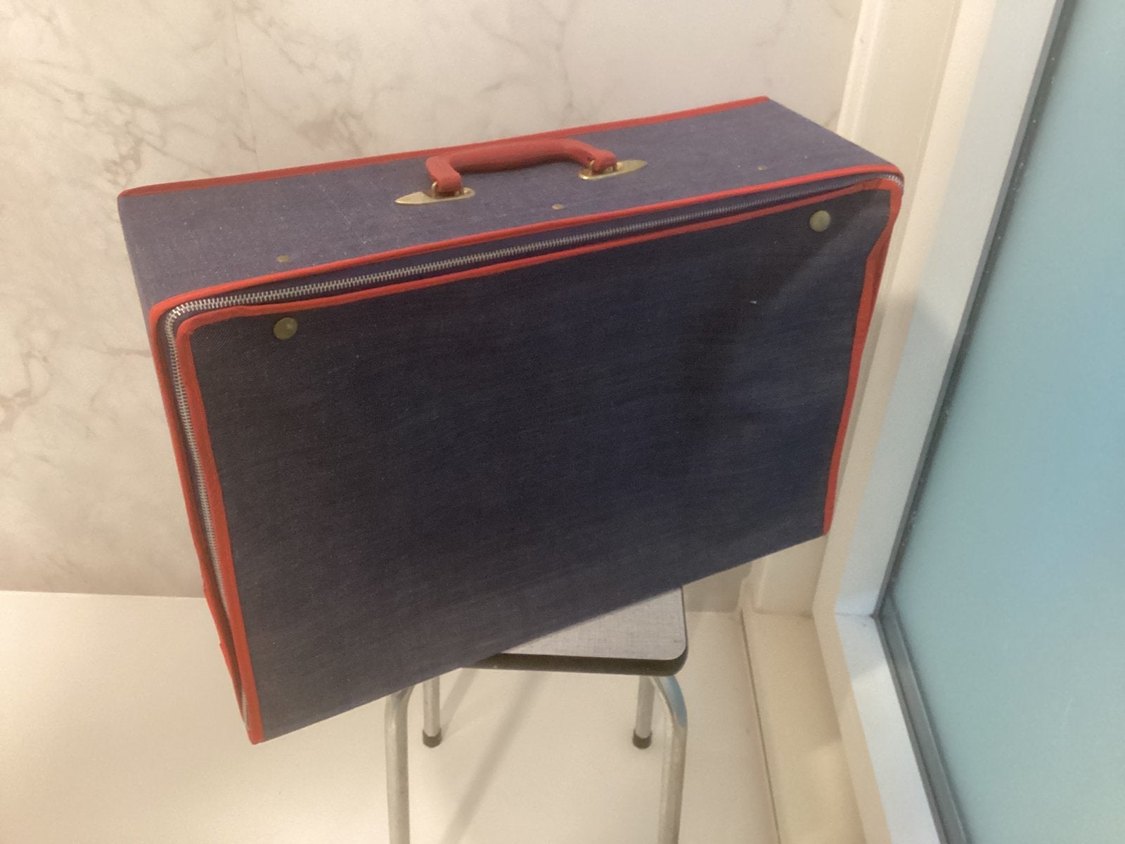 Vintage valiesje., Handtassen en Accessoires, Koffers, Ophalen, Zo goed als nieuw