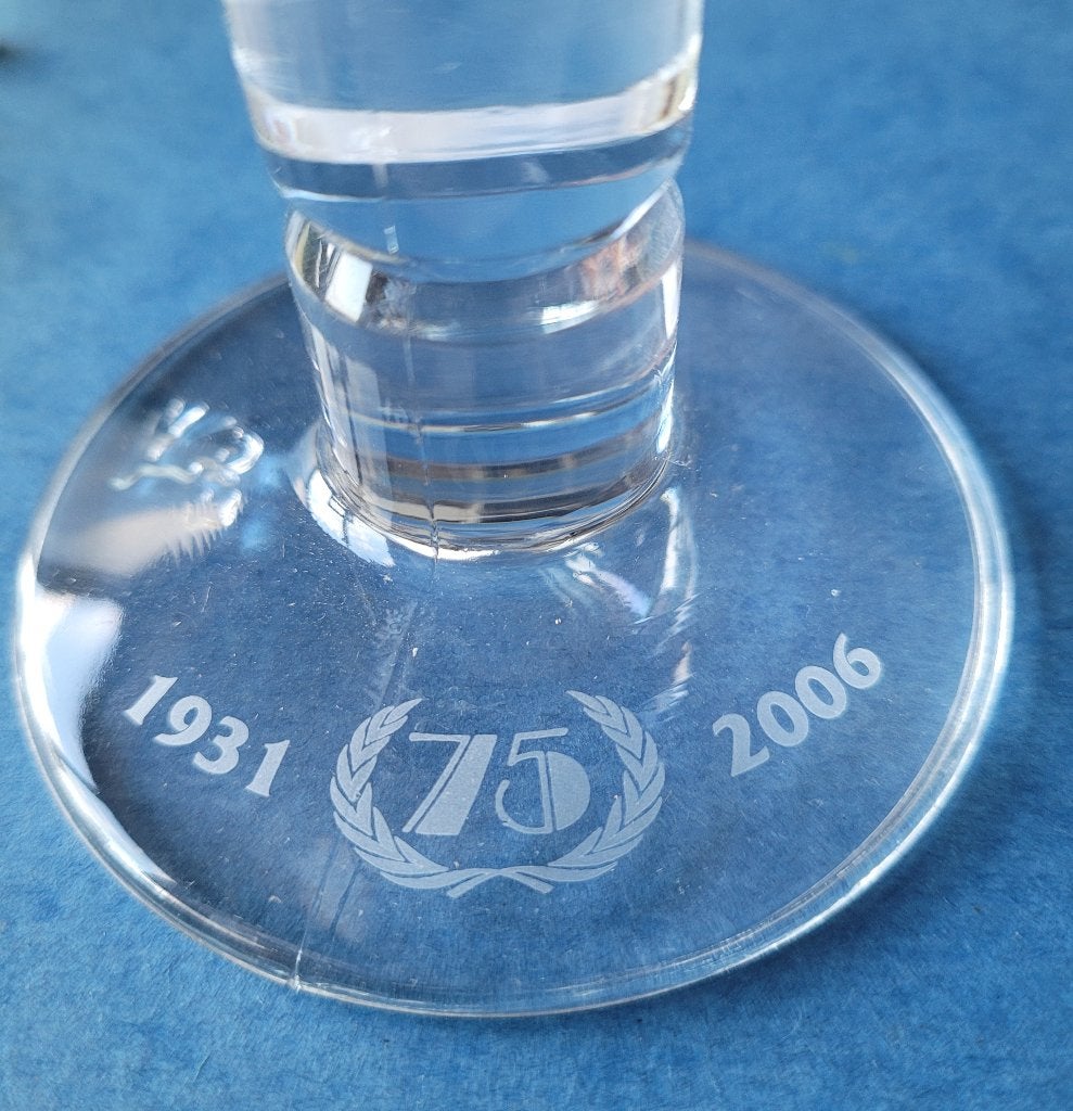 Verre ORVAL 75eme anniversaire, Enlèvement ou Envoi