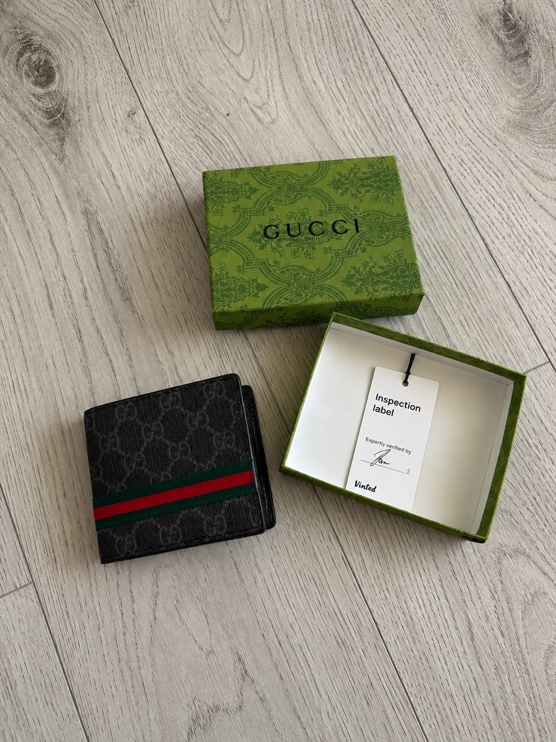 Gucci portomonee, Zwart, Zo goed als nieuw, Met knipsluiting, Ophalen