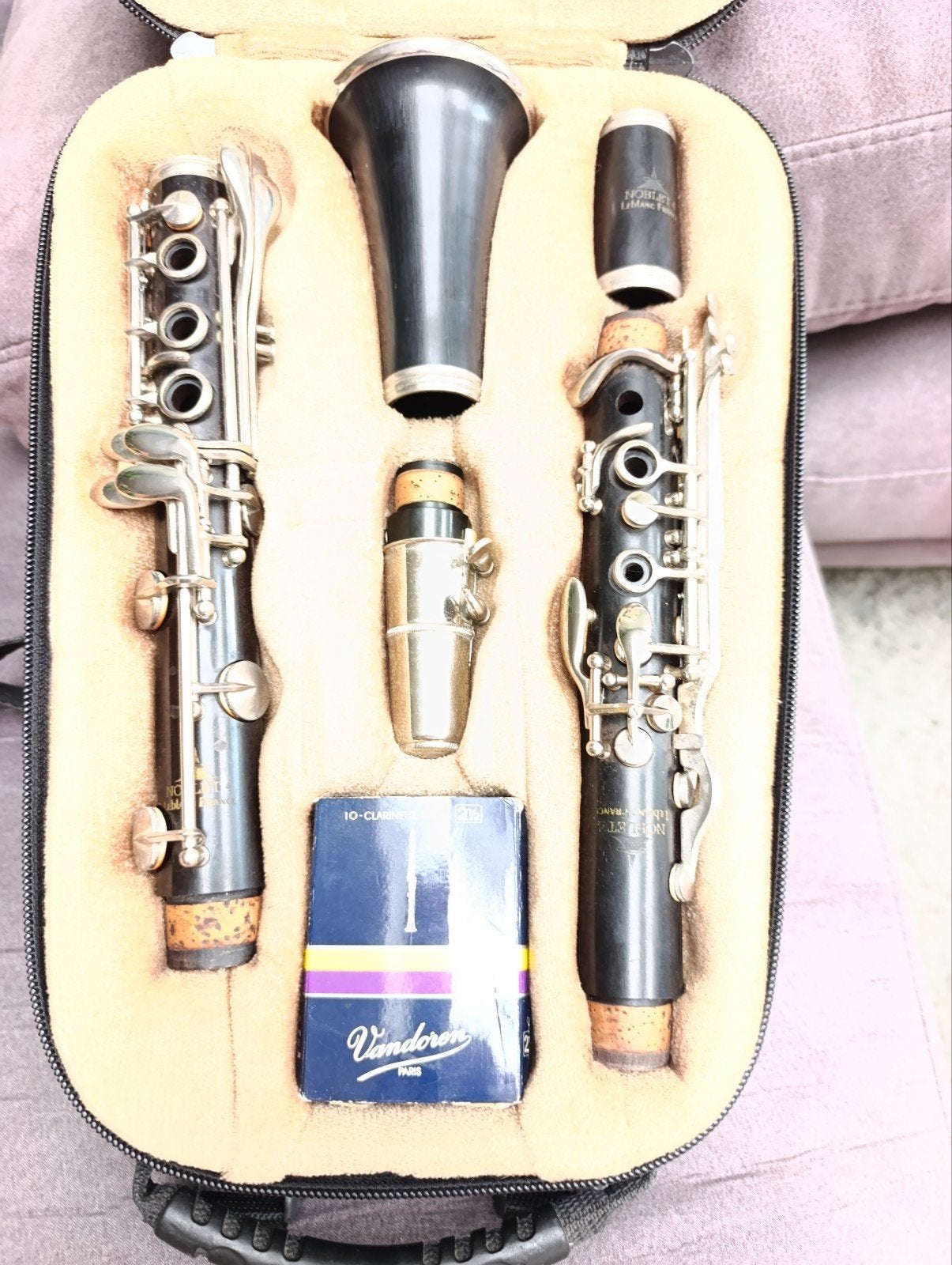 Klarinet Noblet 4 Leblanc France, Ophalen, Gebruikt, Hout, Met koffer