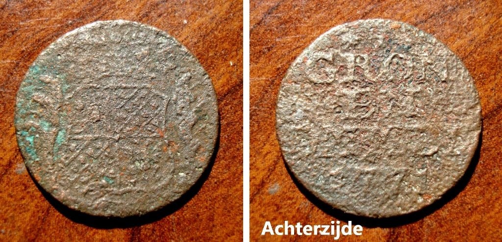 1 Duit Groningen en Ommeland 1771 (bodemvondst), Verzenden, Vóór koninkrijk, Overige waardes, Losse munt