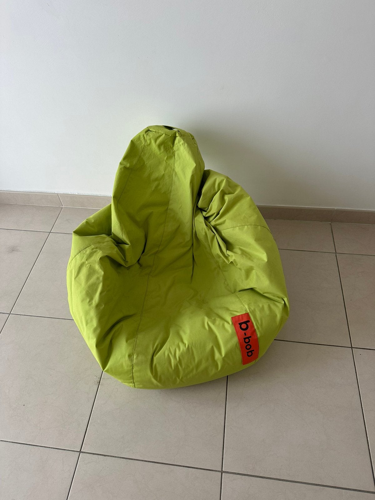 Zitzak B-bob groen, Enlèvement ou Envoi, Comme neuf, Vert, Pouf