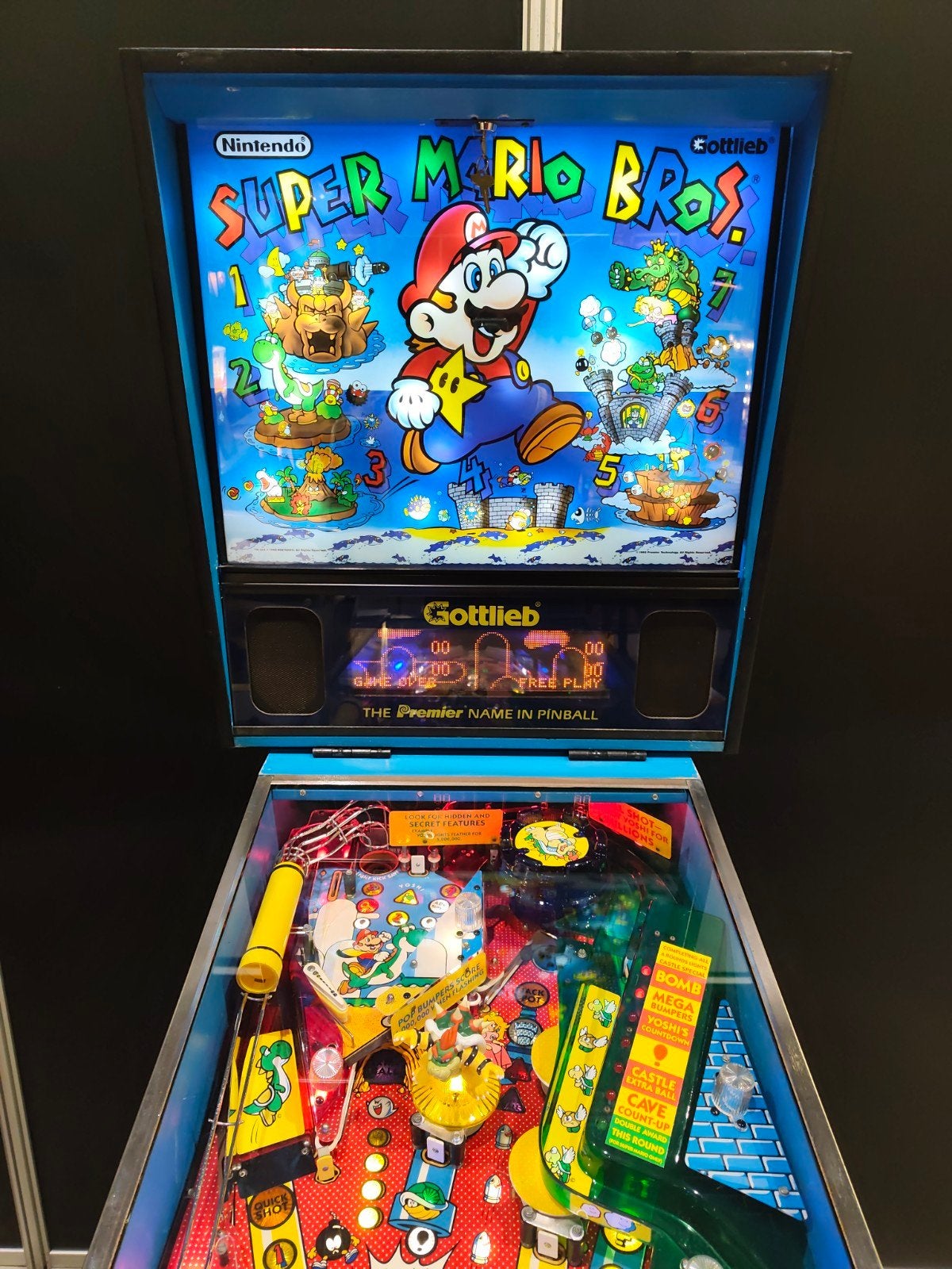 Flipper Gottlieb Super Mario, Collections, Enlèvement ou Envoi, Flipper (jeu), Imprimante matricielle, Gottlieb