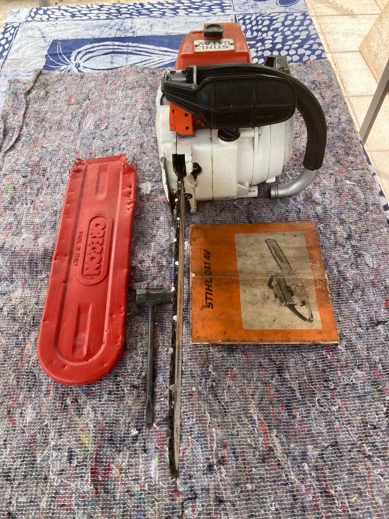STIHL 041 AV – voor liefhebber / revisieproject, Enlèvement ou Envoi, Utilisé, Autres types, Stilh