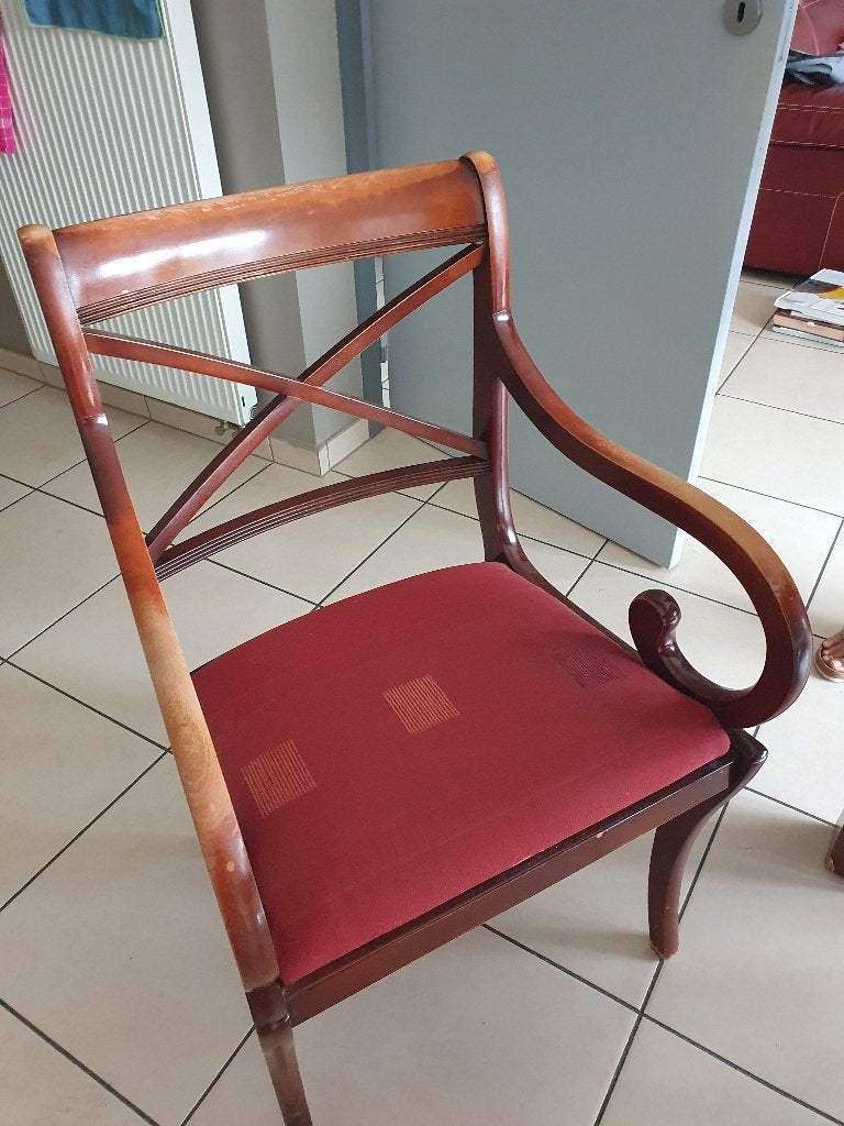chaises, Brun, Enlèvement, Engels, Cinq, Six Chaises ou plus