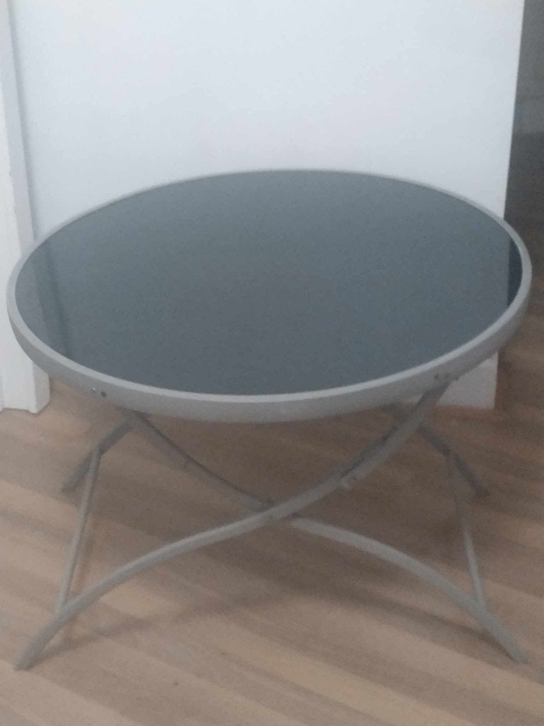 Table de jardin, Jardin & Terrasse, Tables de jardin, Enlèvement, Comme neuf, Rond, Métal