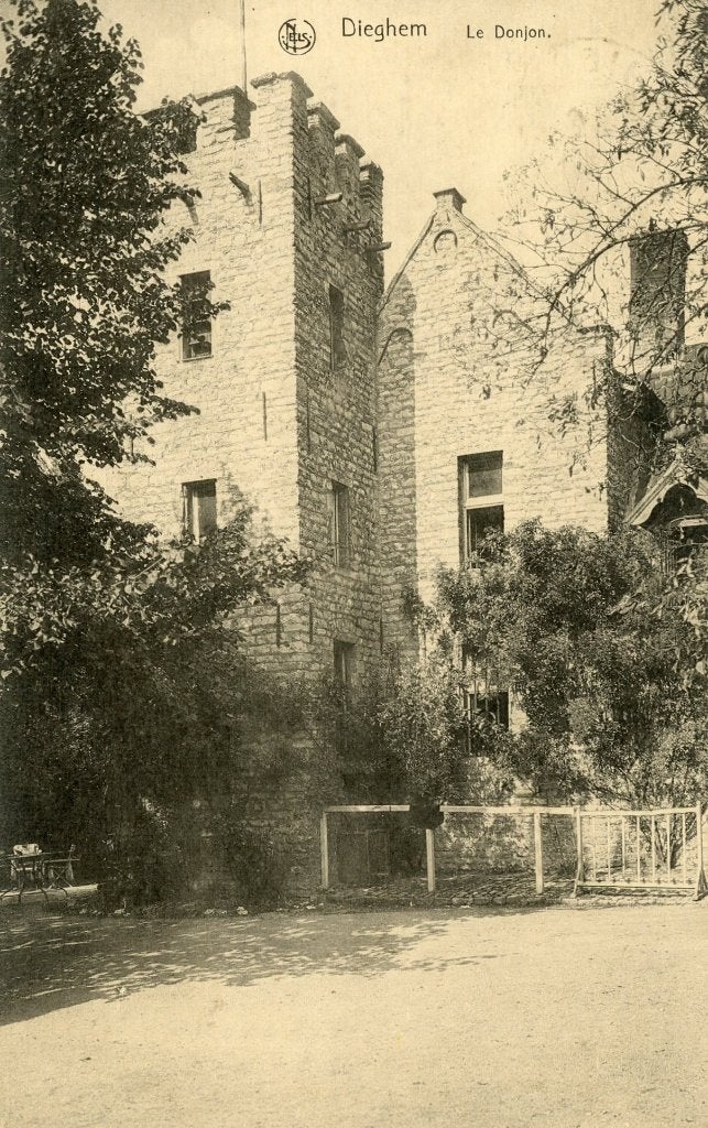 postkaart - De Donjon te Diegem - 1926, Verzenden