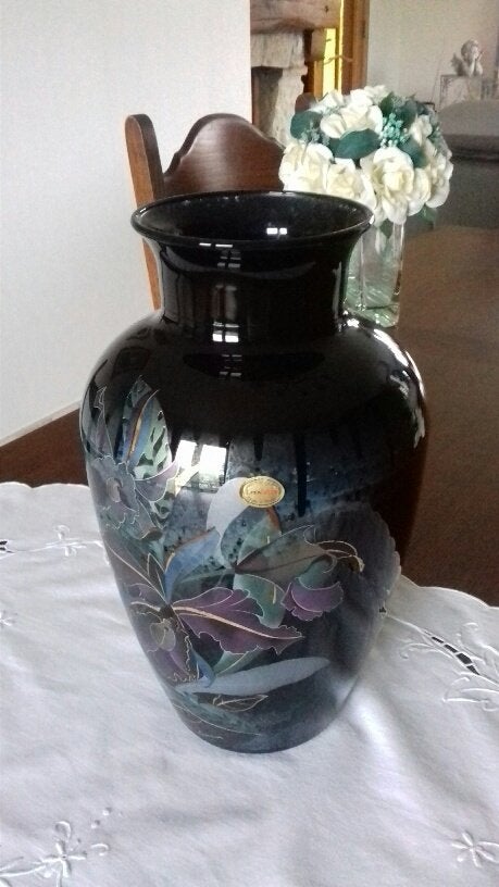 vase verre soufflé, marque Línea décor, Italie, vintage, Ophalen