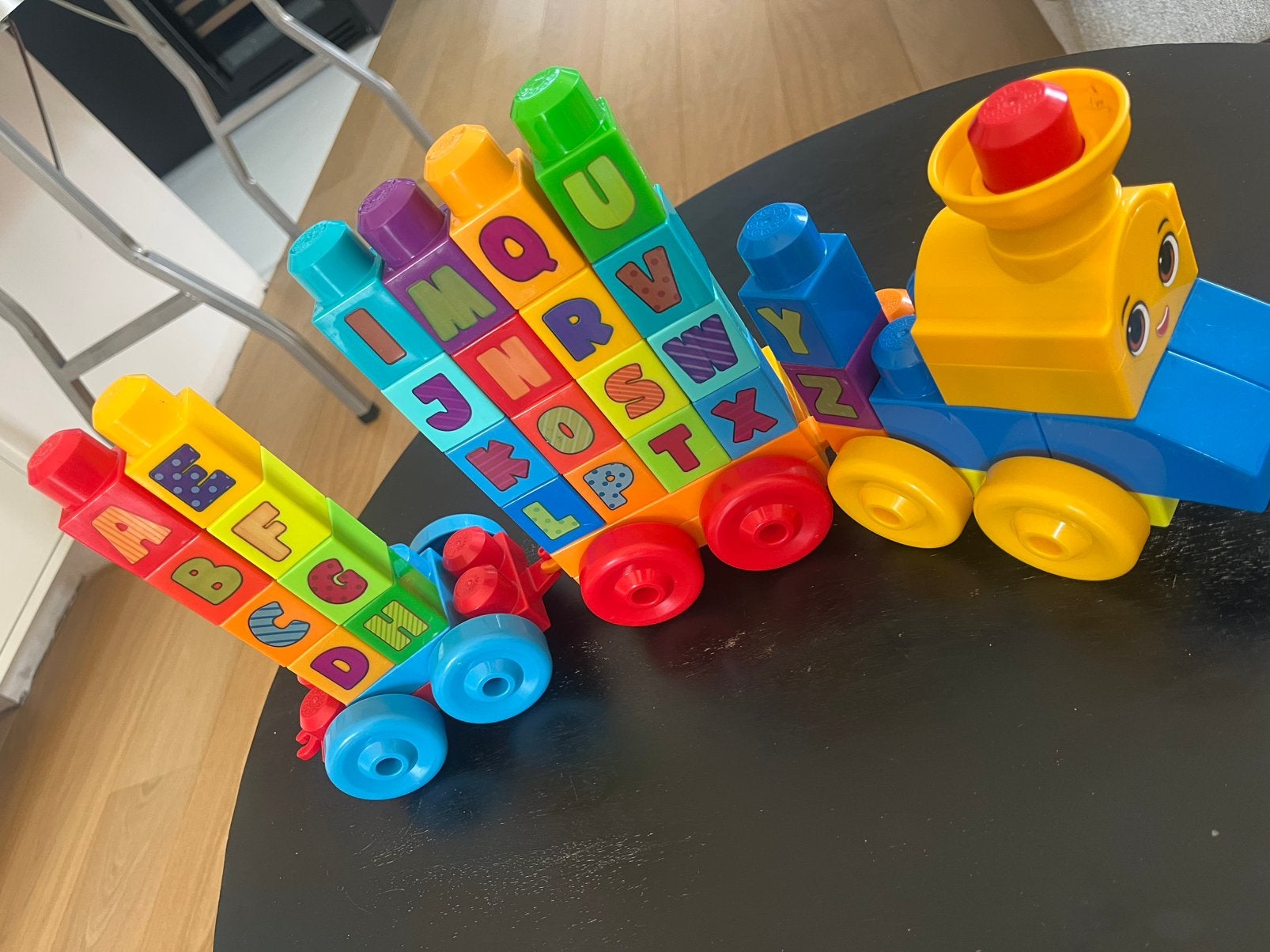 Fisher Price Mega Bloks ABC Leren Trein, Ophalen, Gebruikt, Megabloks