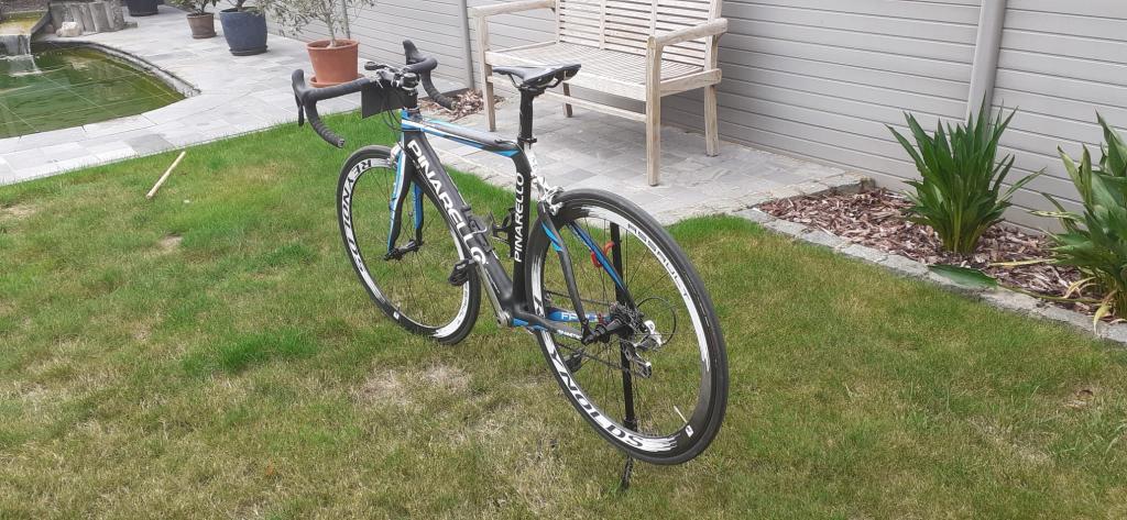 Koersfiets Pinarello, Vélos & Vélomoteurs, Autres marques, Frein sur jante, 49 à 53 cm, Comme neuf