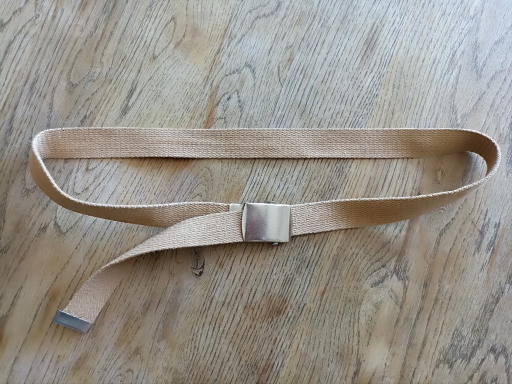 Ceinture tissu beige taille unique, Vêtements | Hommes, Ceintures, Enlèvement ou Envoi, Comme neuf, Autres couleurs, Ceinture