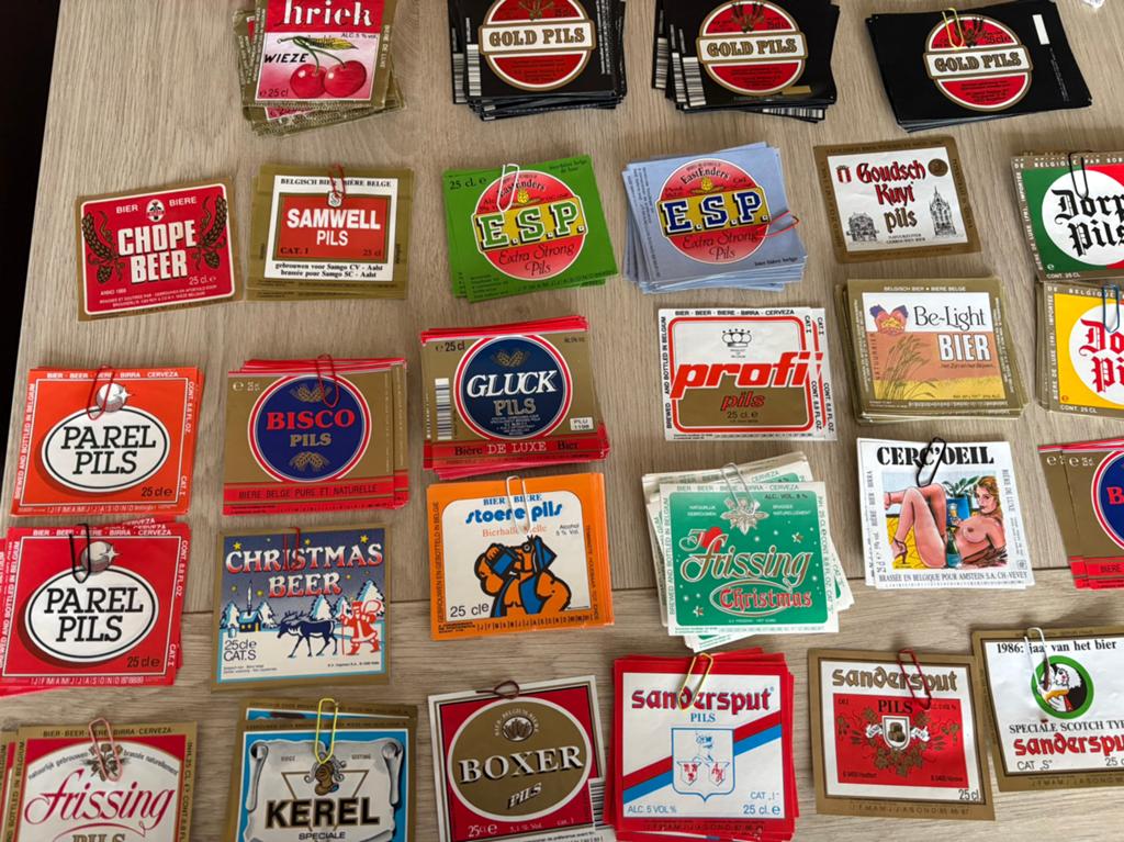 Étiquettes de bière : grand lot, plusieurs photos, Collections, Enlèvement ou Envoi, Comme neuf