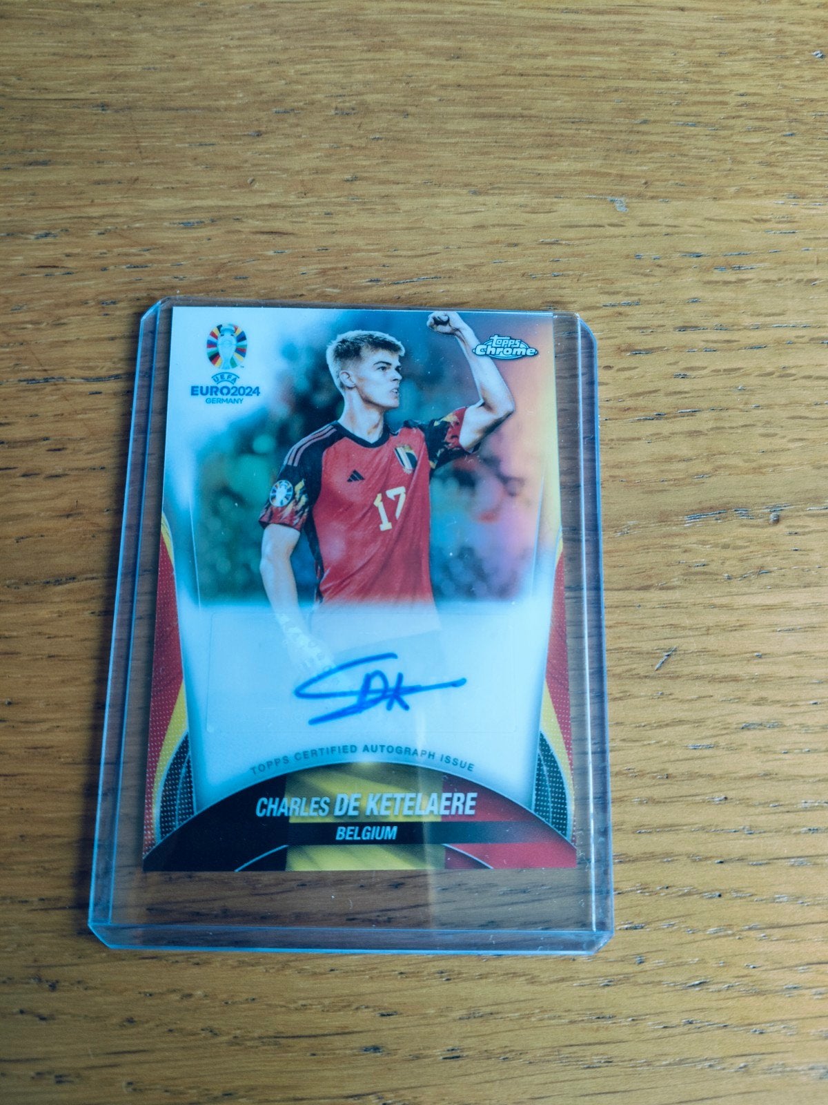 Topps Chrome Euro2024 Charles De Ketelaere autograph, Ophalen of Verzenden