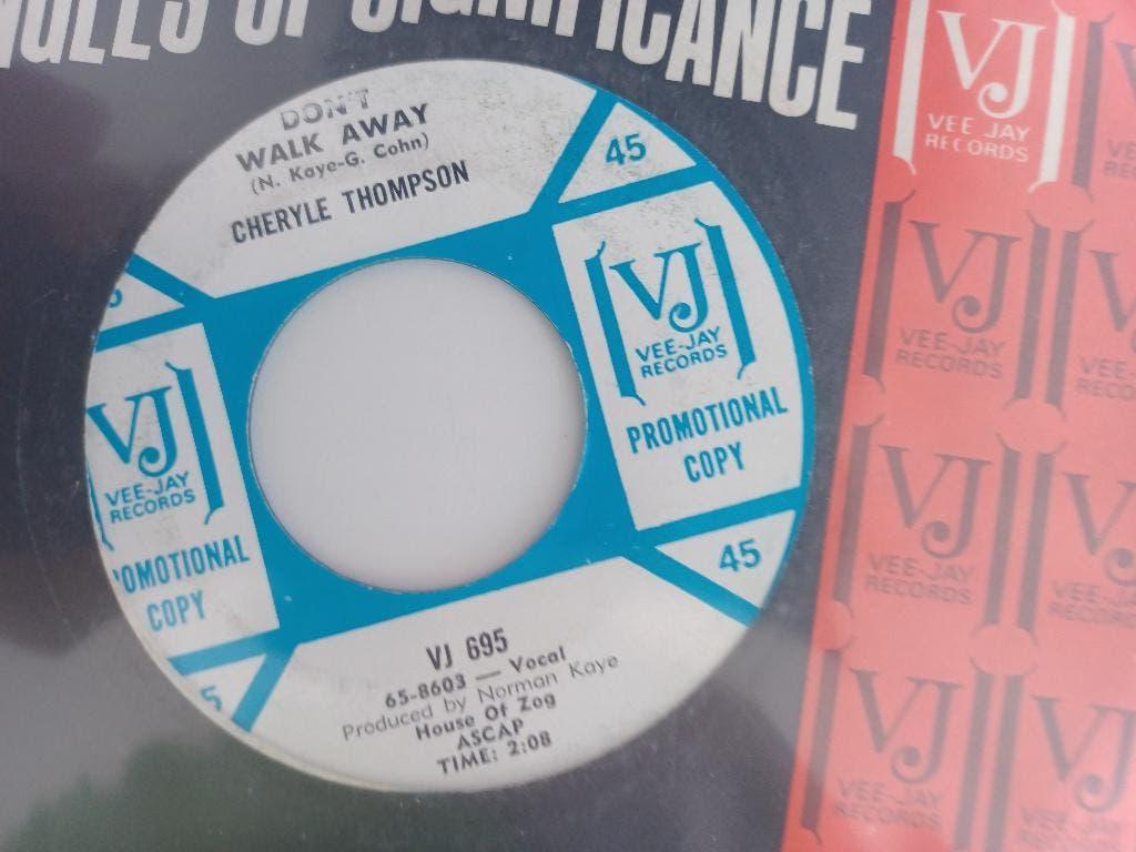 Soul 45: Cheryle Thompson – Don't Walk Away / It's The End, 7 inch, Single, Ophalen of Verzenden, Zo goed als nieuw