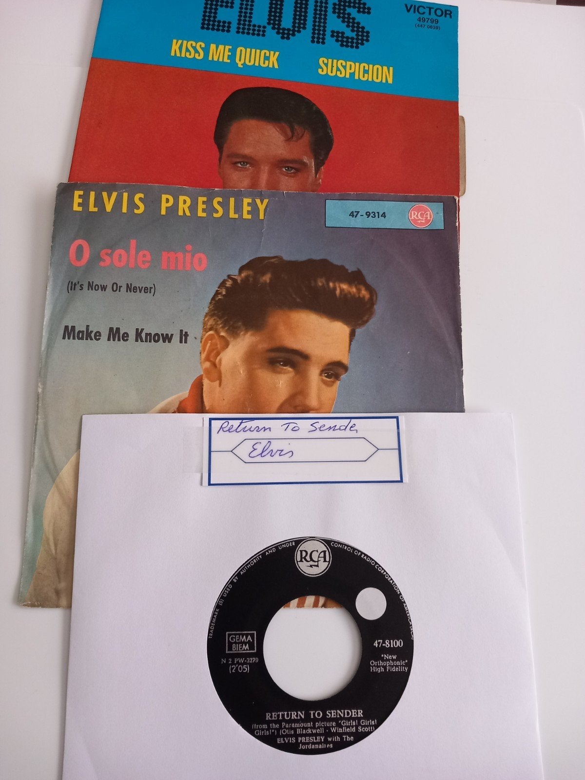 ELVIS PRESLEY. 60'S OLDIES. 3 X 45T, Ophalen of Verzenden