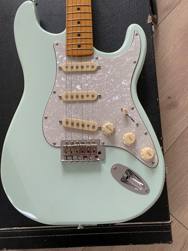 Partscaster avec manche Fender fabriqué au Japon, Enlèvement ou Envoi, Utilisé, Solid body, Fender