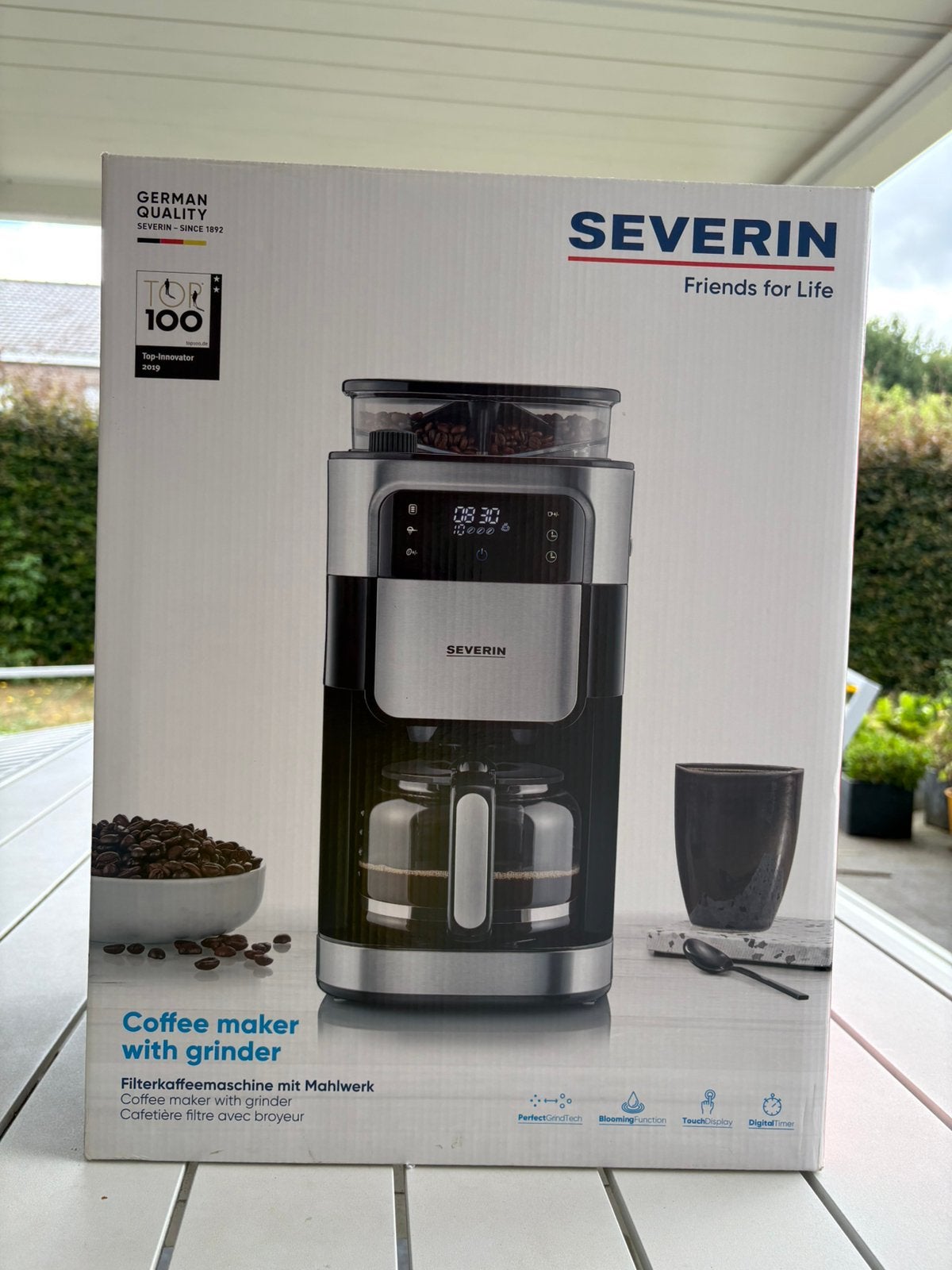 Severin koffiemachine met ingebouwde koffiemolen, Ophalen of Verzenden, Zo goed als nieuw, Koffiemachine, Koffiebonen