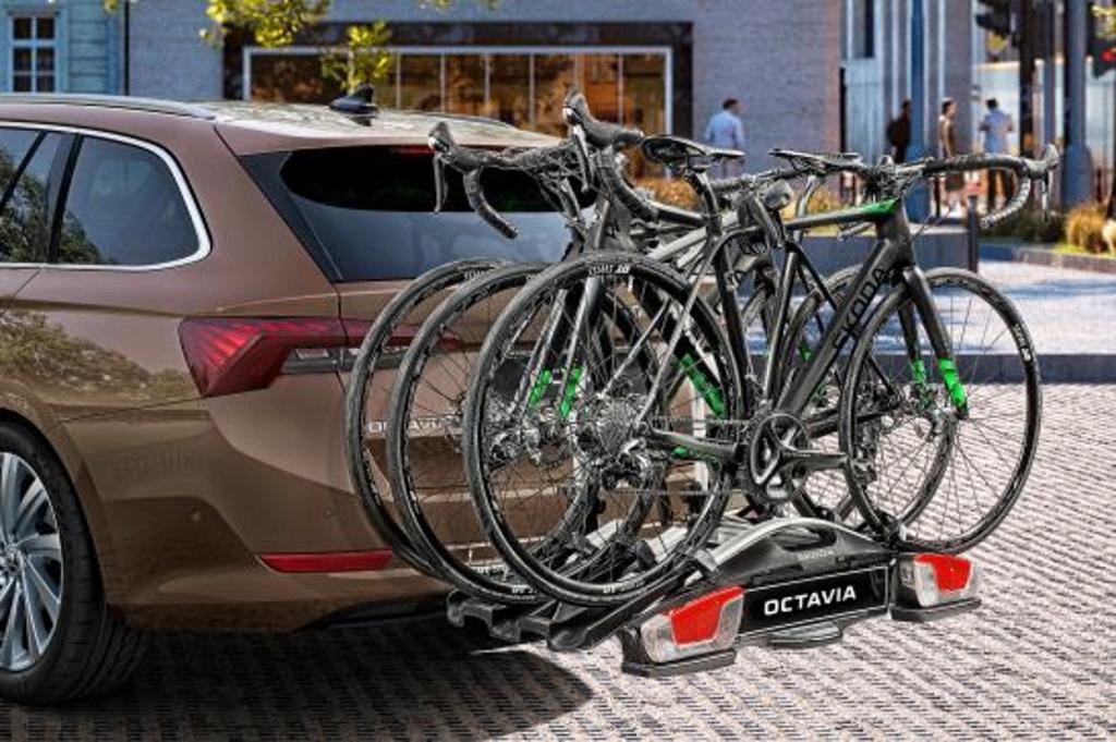 Originele Skoda 3 fietsendrager op trekhaak - Nieuw in doos, Auto diversen, Fietsendragers, Ophalen, 3 fietsen of meer, Nieuw