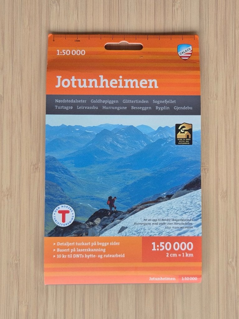 Wandelkaart Jotunheimen (Noorwegen), Boeken, 2000 tot heden, Calazo.no, Europa Overig, Ophalen of Verzenden