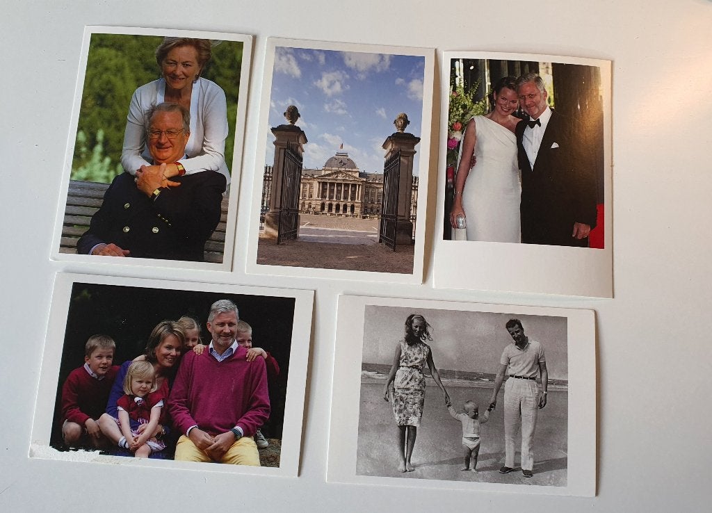 Set van 12 postkaarten Belgisch koningshuis, Verzamelen, Ophalen of Verzenden, Nieuw, Kaart, Foto of Prent