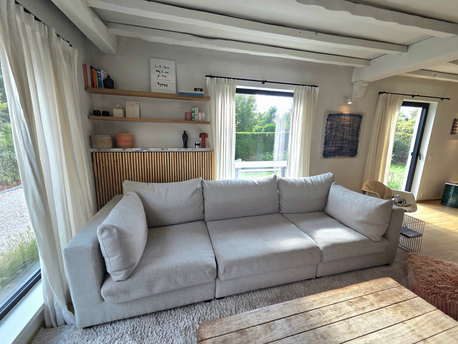 Zetel - beige - goede staat, Enlèvement