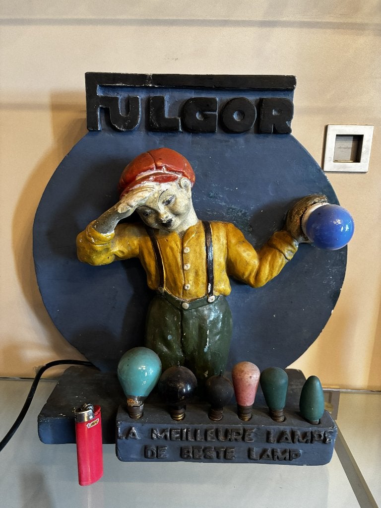 Reclamebeeld "FULGOR", Ophalen, Zo goed als nieuw, Reclamebord