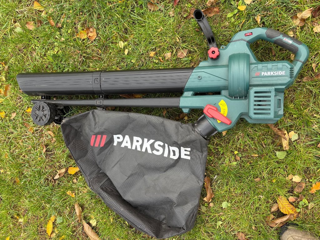Parkside 40V Accu Bladblazer & Bladzuiger – 2-in-1, Jardin & Terrasse, Porté à la main, Enlèvement, Utilisé, Batterie