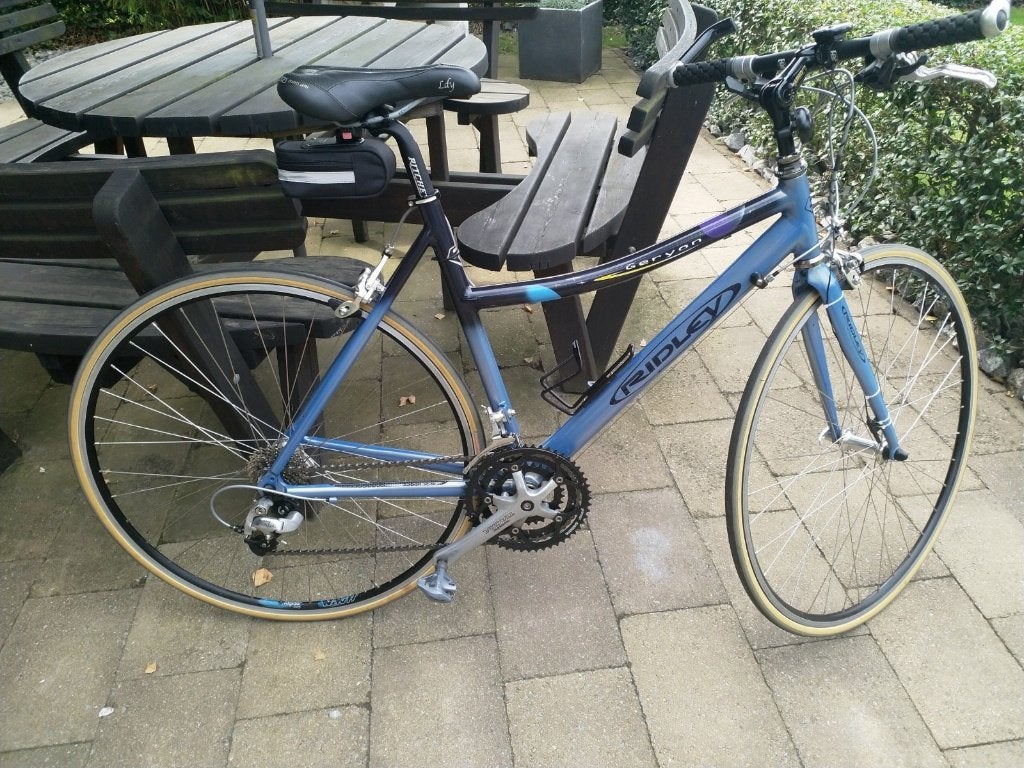 sportieve dames fiets, Fietsen en Brommers, Fietsen | Dames | Sportfietsen en Toerfietsen, 28 inch, Velgrem, Zo goed als nieuw