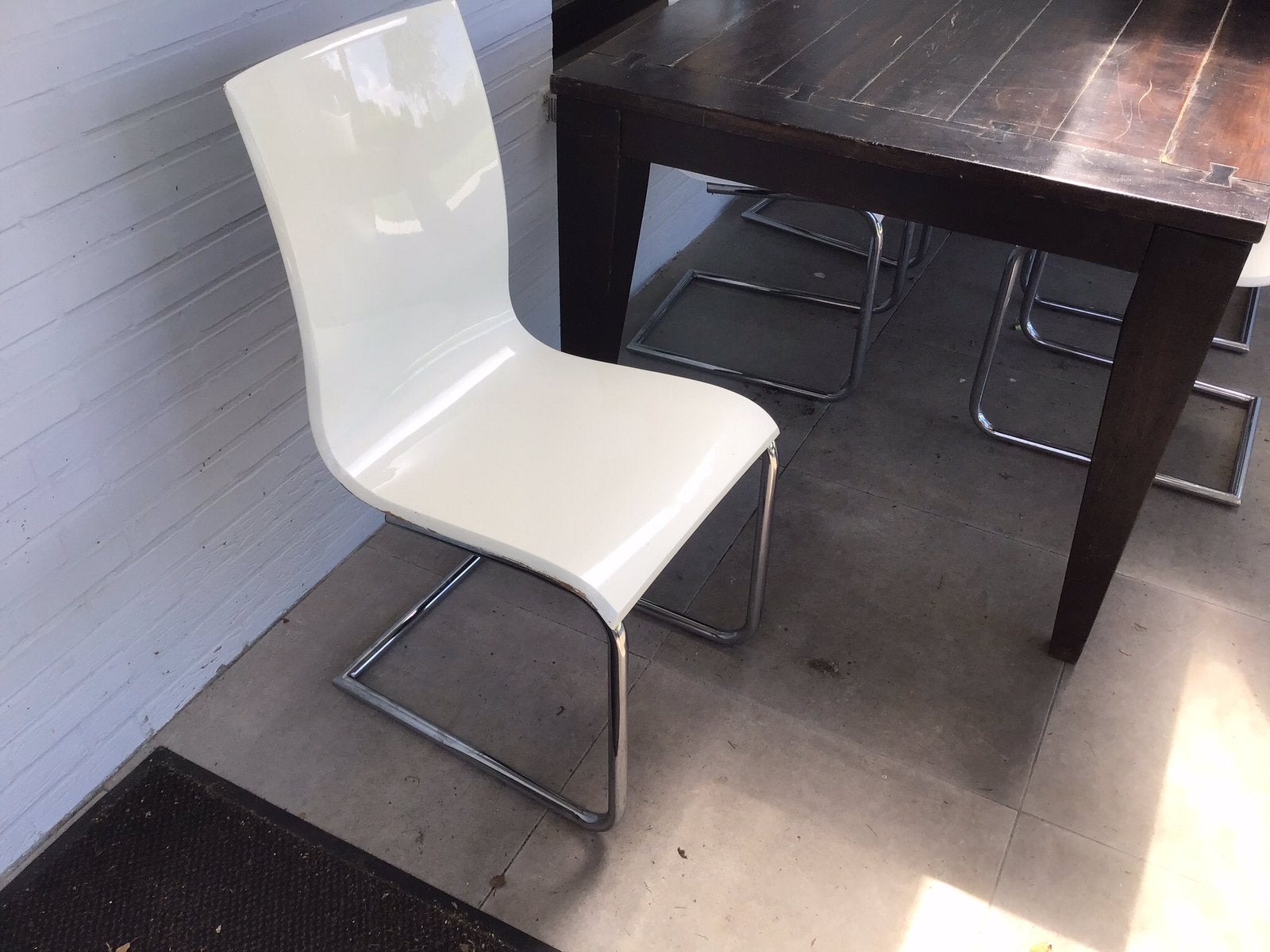 Design stoelen 6 stuks, Ophalen, Gebruikt, Wit, Vijf, Zes of meer stoelen