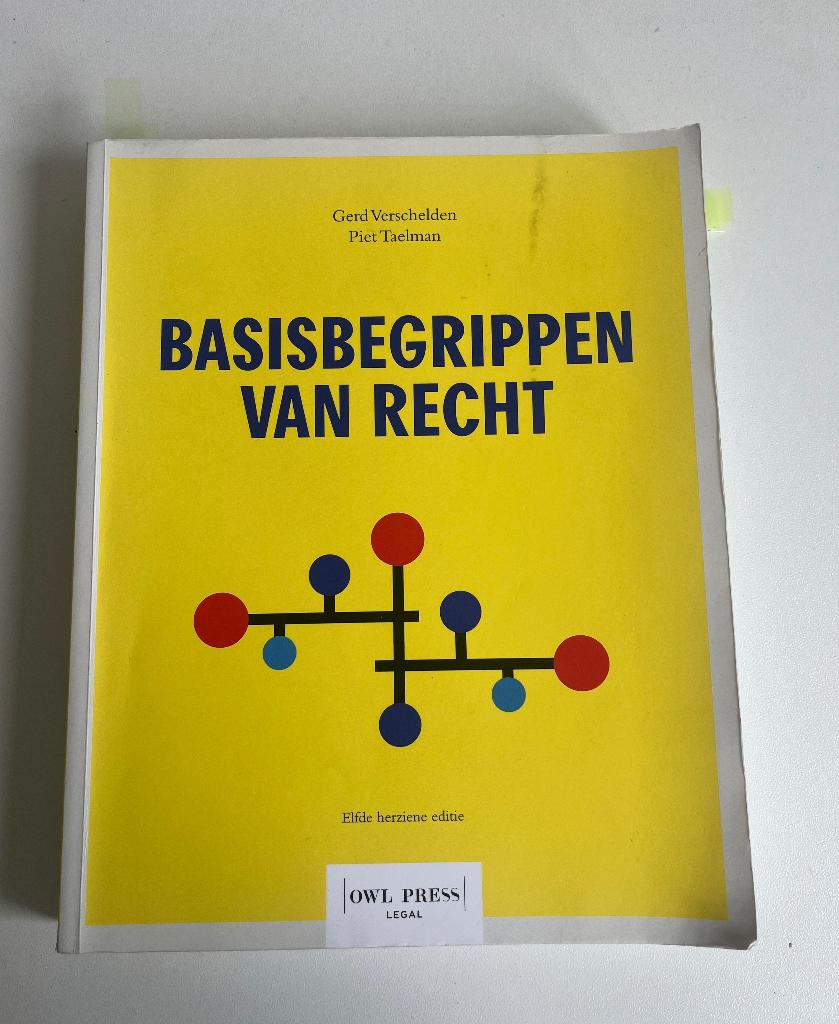 Basisbegrippen van recht - Gerd Verschelden & Pier Taelman, Boeken, Gelezen, Overige vakken, Owl press, Ophalen of Verzenden