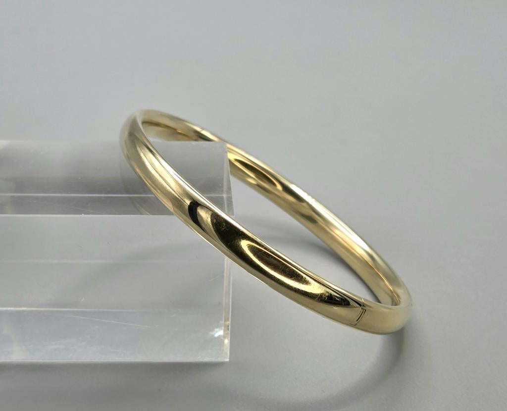 Gouden vintage classic slavenarmband. 2026/125., Ophalen of Verzenden, Zo goed als nieuw, Goud, Goud
