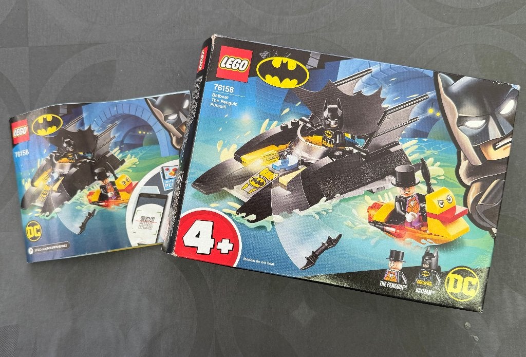 76158 Batboat The Penguin Pursuit!, Enfants & Bébés, Jouets | Duplo & Lego, Comme neuf, Lego, Ensemble complet, Complet, Accessoires inclus