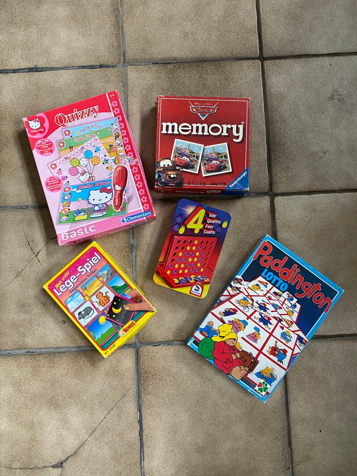 set van vijf spelletjes, Hobby en Vrije tijd, Vijf spelers of meer, Ophalen, Zo goed als nieuw