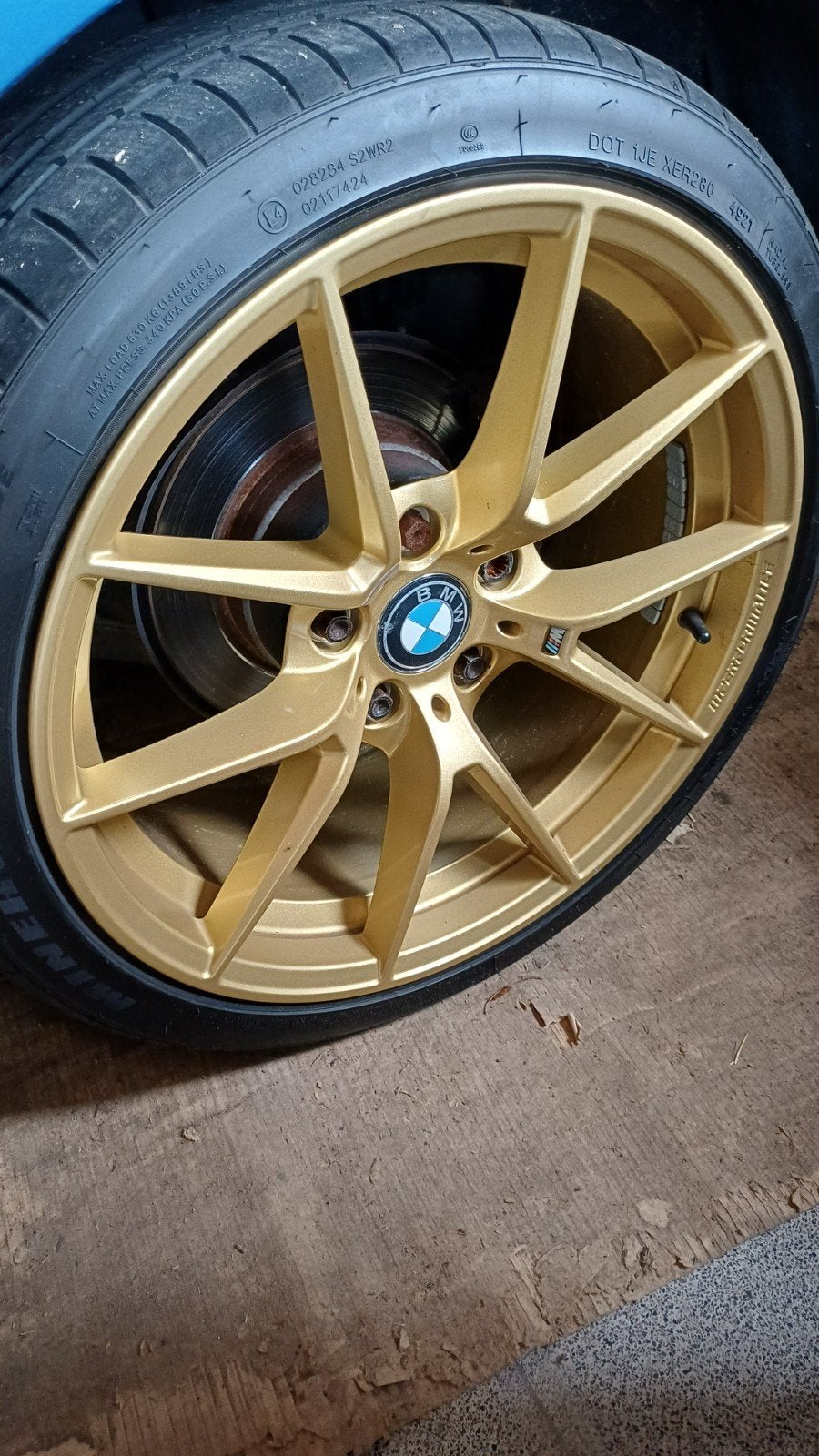 4 bmw performance velgen zoals.nieuw met banden, Ophalen, 18 inch, Banden en Velgen, Nieuw