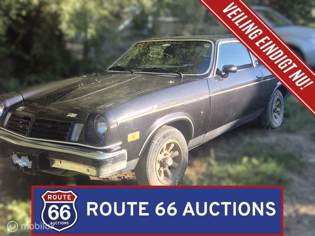 Chevrolet Cosworth Vega | 1975 | Route 66 Auctions, Auto's, Chevrolet, Zwart, Bedrijf, Handgeschakeld