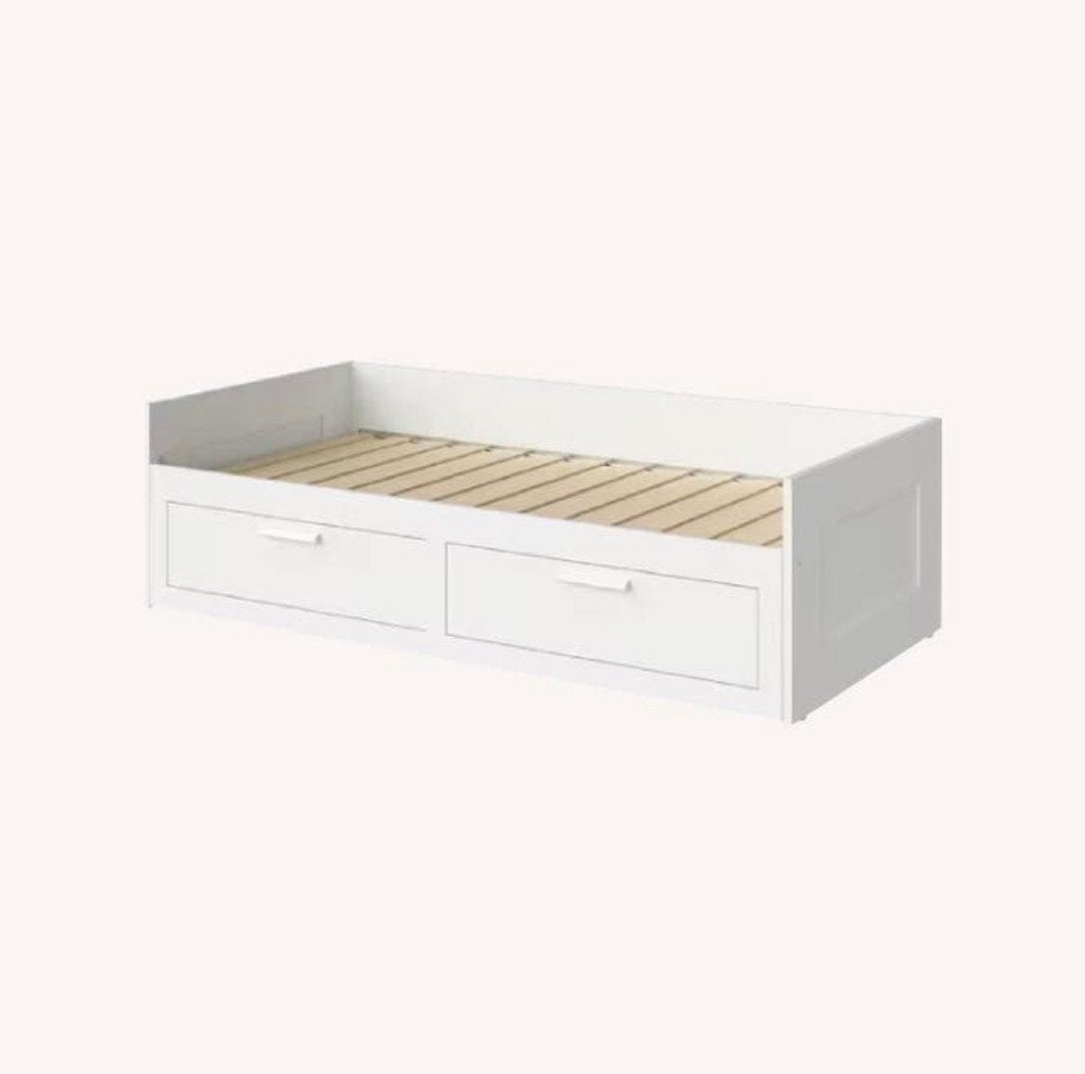 IKEA BRIMNES bed met opberglades – goede staat, Ophalen, Verstelbaar, Wit, Zo goed als nieuw