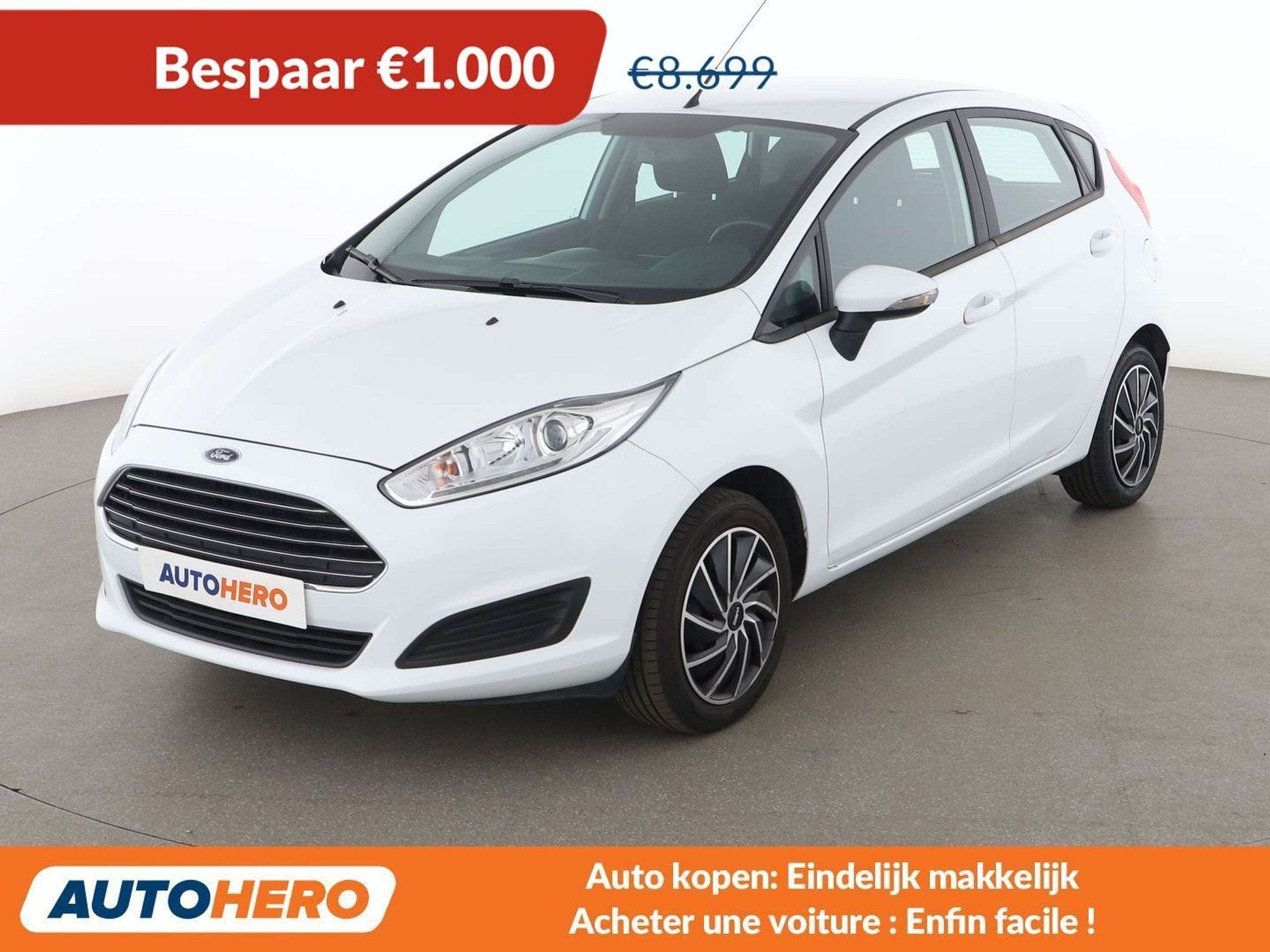 Ford Fiesta 1.0 Trend (année de construction 2015), Autos, 80 ch, Achat, 998 cm³, Volant multifonction