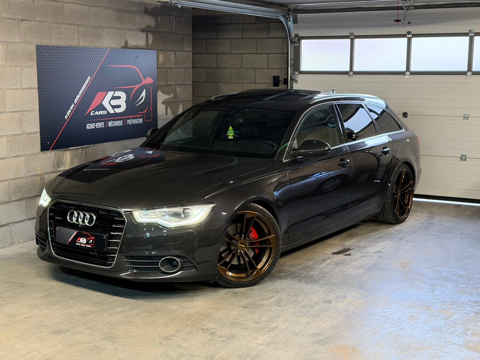 Audi A6 C7 Break • 3L TDI 205PK • Quattro • S-Line, Auto's, Automaat, Euro 5, Zwart, Lichtsensor