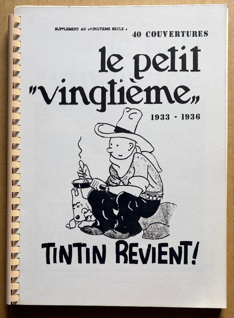 kuifje - Tintin - 40 couvertures Le petit vingtième - 1980, Boeken, Eén stripboek, Ophalen of Verzenden, Zo goed als nieuw, Hergé