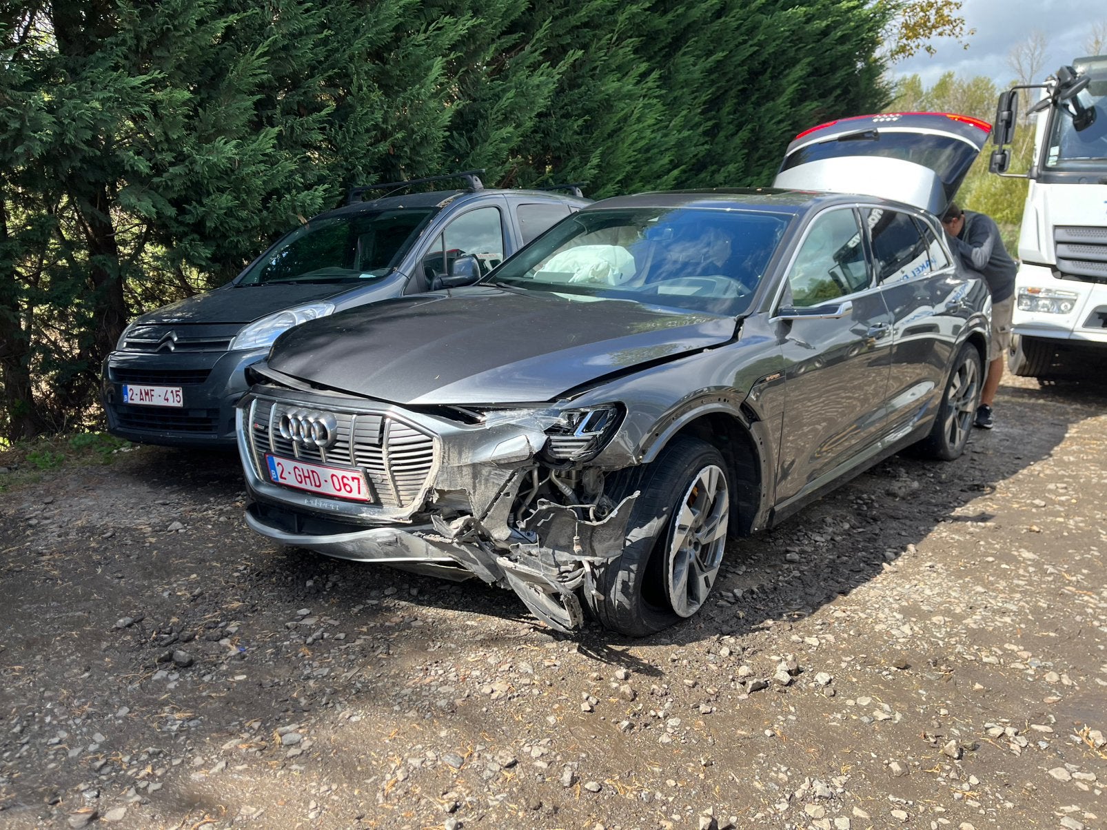 Audi e tron schade wagen, Auto's, Audi, Automaat, Elektrisch, 5 deurs, Particulier