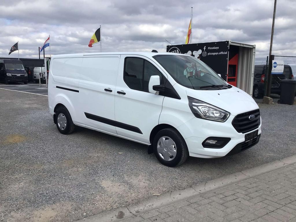 Ford Transit Custom l2 20dci 2022 94000km full/option 16700e, Auto's, Gebruikt, 4 cilinders, Wit, Bedrijf