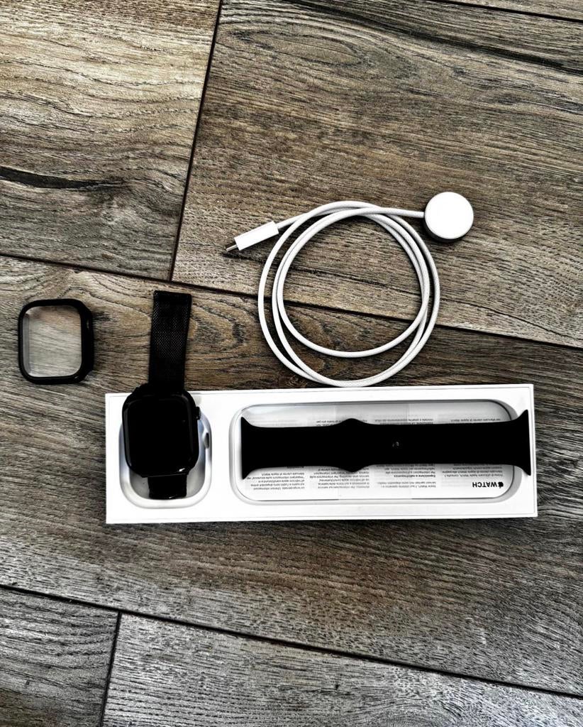 Apple watch S10, Handtassen en Accessoires, Smartwatches, Ophalen, Zwart, IOS, Zo goed als nieuw