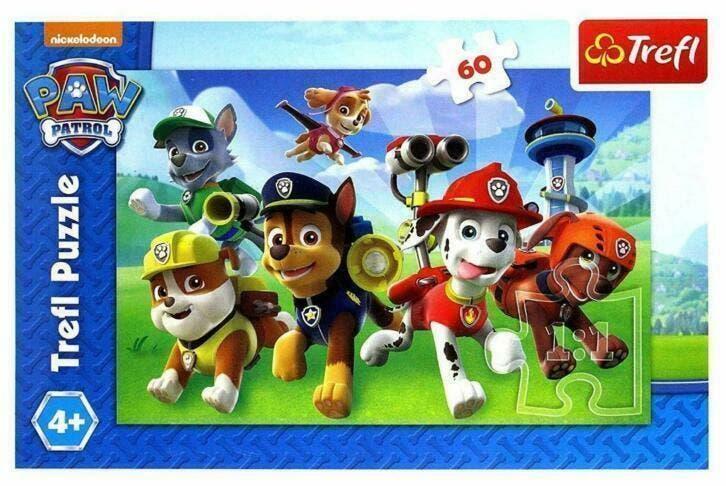 Paw Patrol Puzzel - 60 stukjes - Trefl Legpuzzel, Kinderen en Baby's, Speelgoed | Kinderpuzzels, Nieuw, 4 tot 6 jaar, Meer dan 50 stukjes