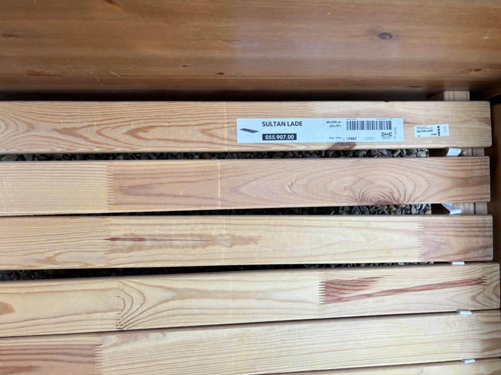 Sommier lit à lattes sultan lade 80 X 200 cm, Sommier, 200 cm, Une personne, Comme neuf